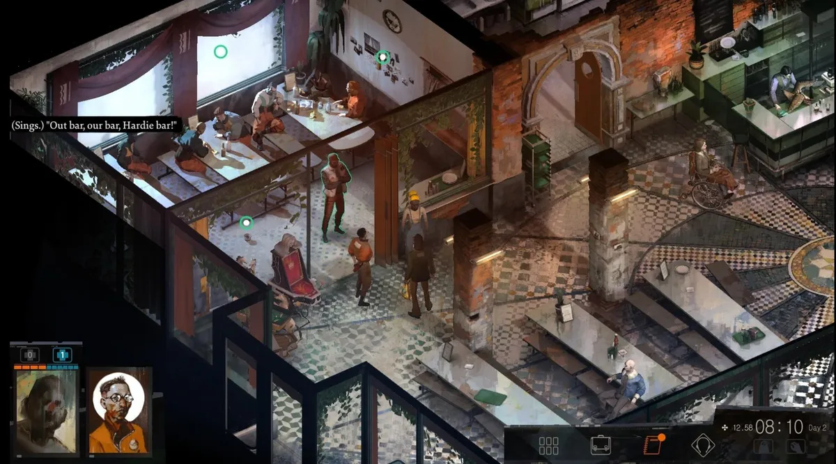 Ametiühing või maffia? Ükskõik, kuidas neid nimetada, võmme nad ei armasta. «Disco Elysium».