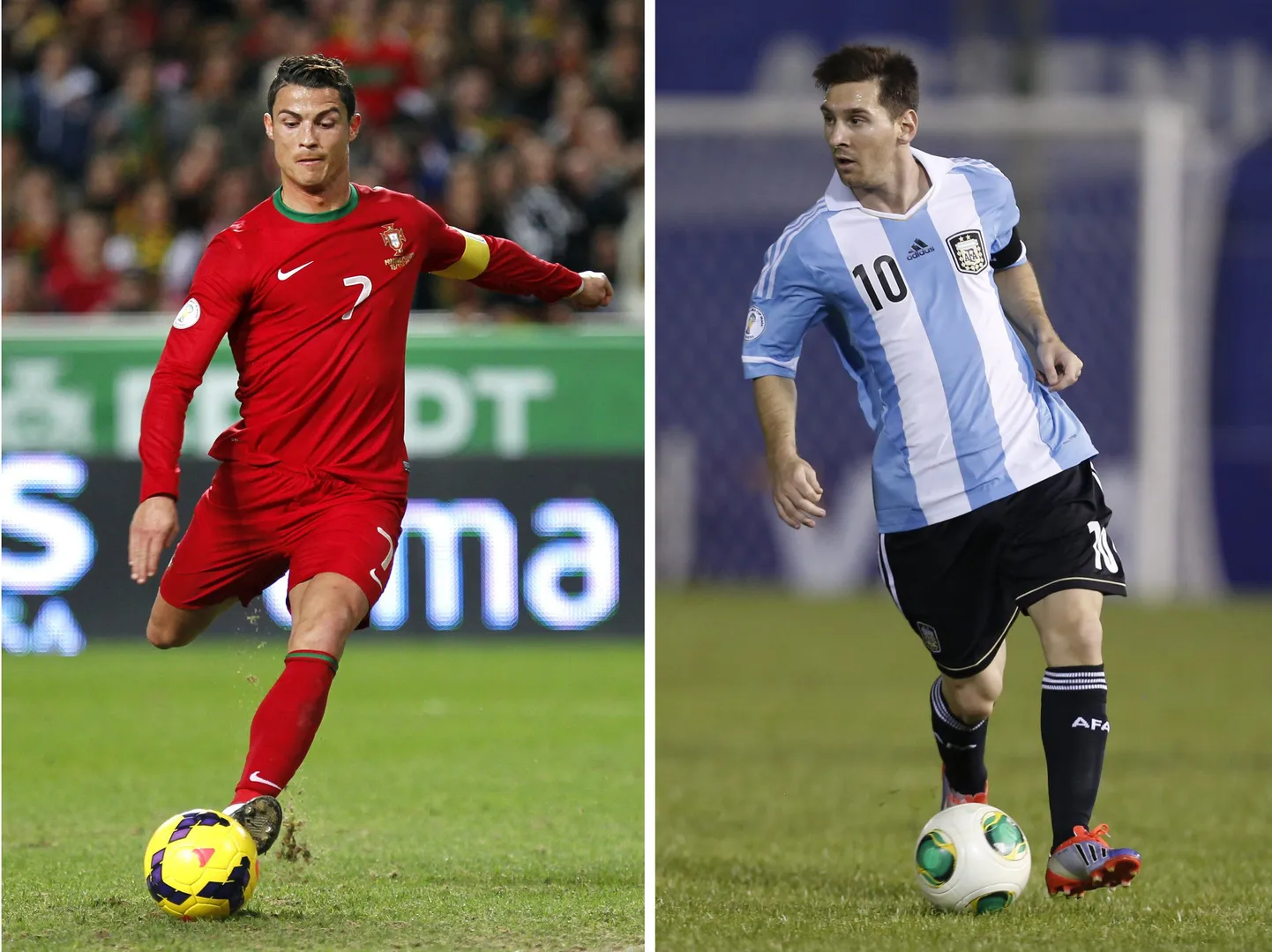 Jalgpallimaailma suurimad staarid Cristiano Ronaldo ja Lionel Messi.