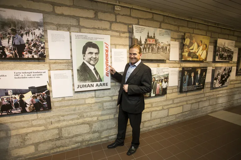 Fosforiidisõdalane Juhan Aare on üks näituse auroritest, kes ka ise ajaloo keeristormis osales.