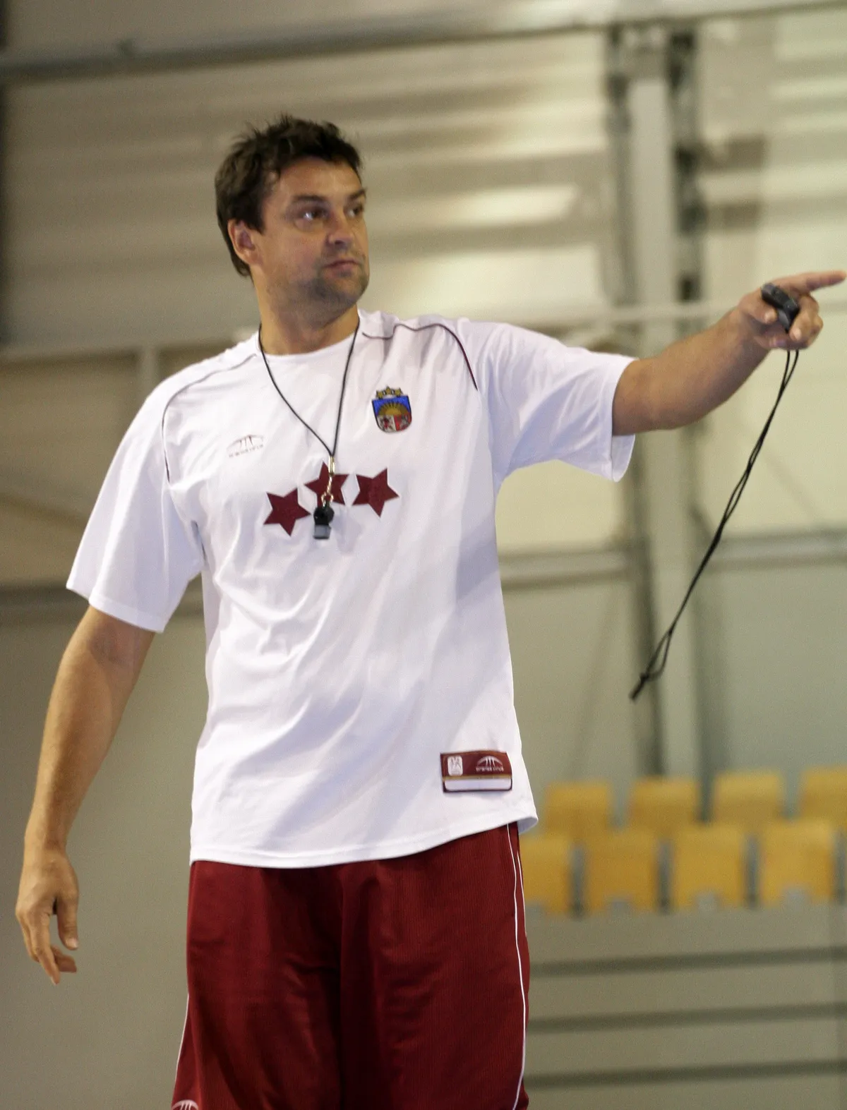 Igors Miglinieks – Latvijas vīriešu basketbola izlases treneris. 2007. gads.
