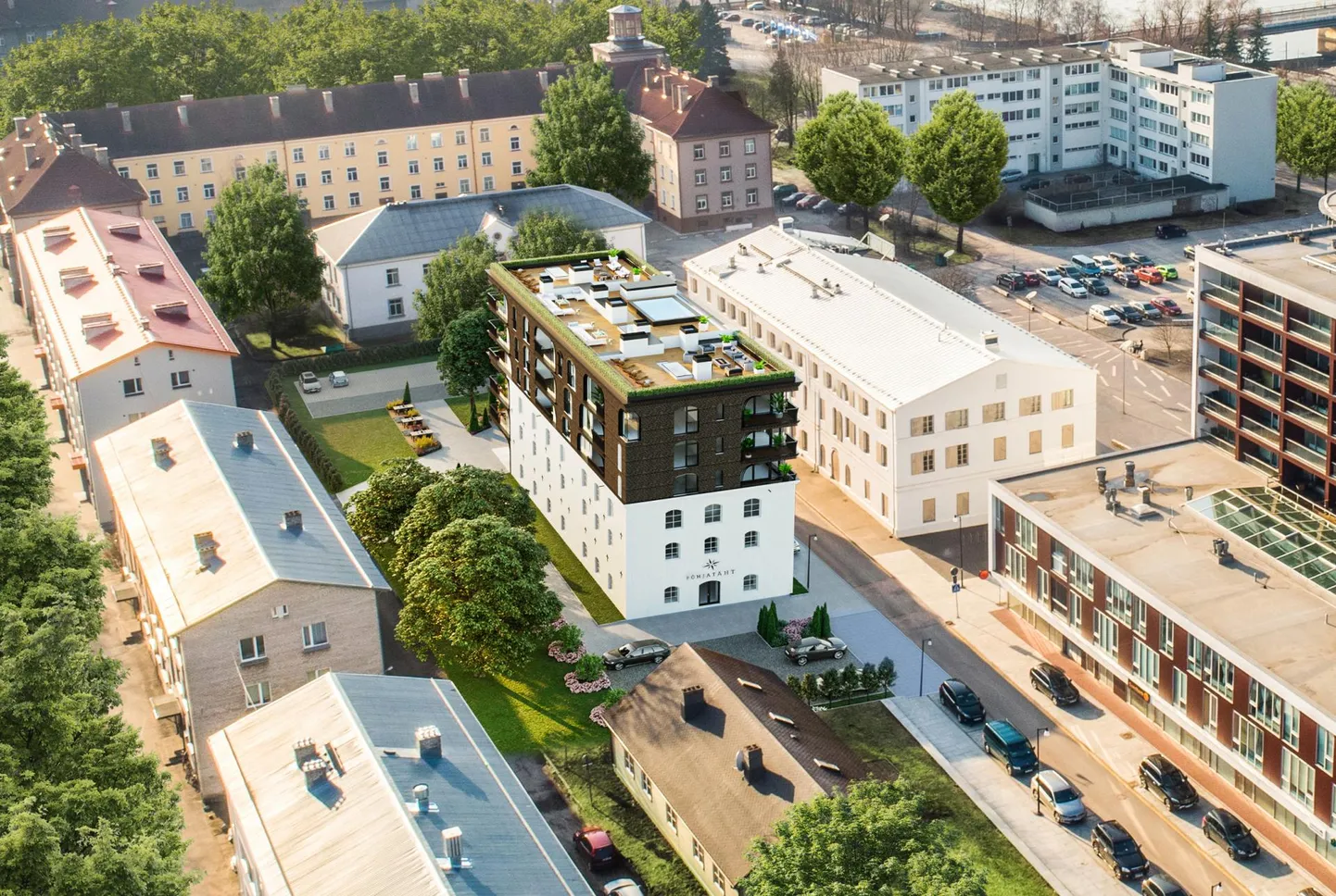 Kunagise soolaaida asemele kerkib järgmise aasta lõpuks kuuekorruseline Põhjatähe-nimeline ärihoone.