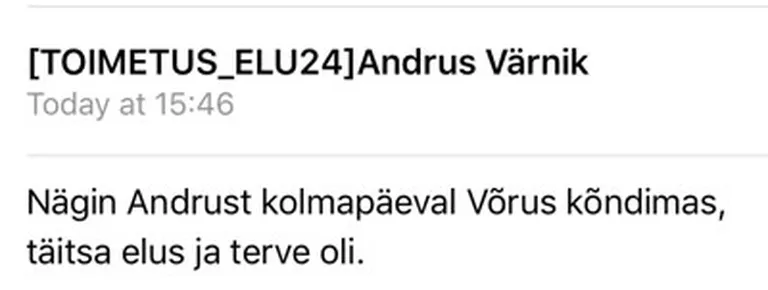 Värnikut on silmatud.