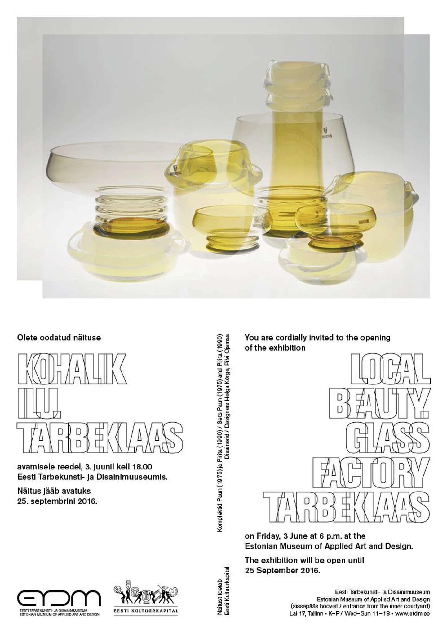 Näitus "kohalik ilu. Tarbeklaas"