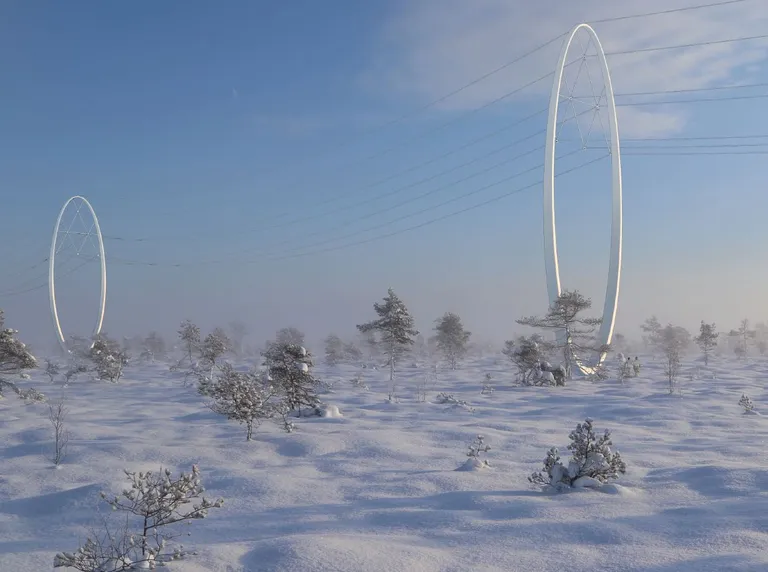 Kõrgepingeliini disainmasti arhitektuurikonkursitöö Electrify