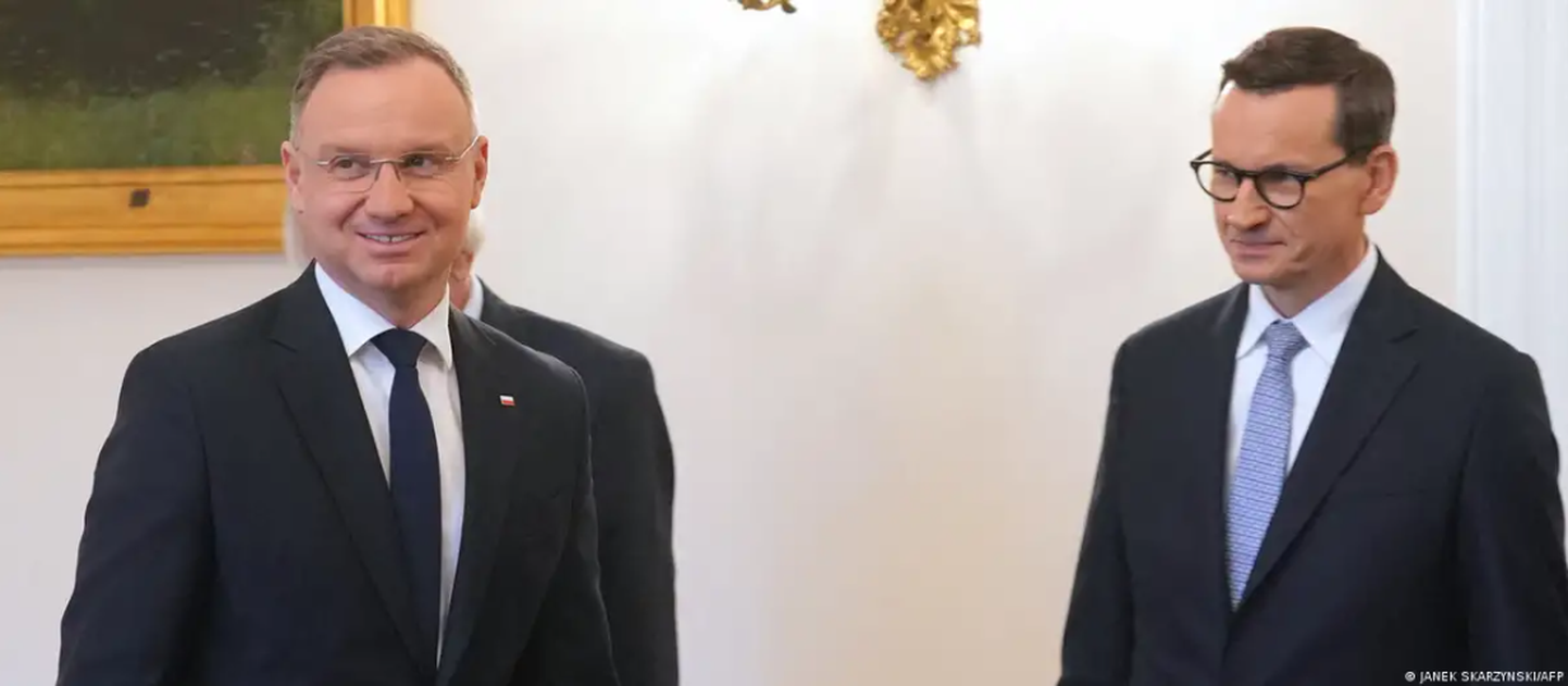 Президент Польши (слева) и действующий премьер