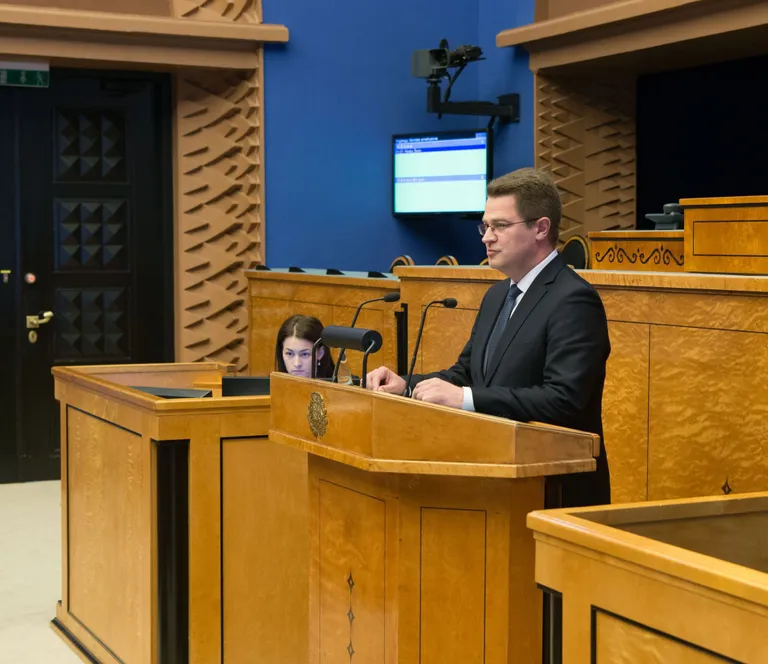 Marko Šorin andis Riigikogus ametivande 24. novembril.