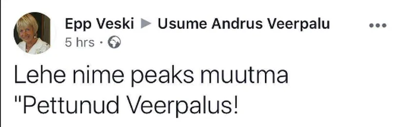 Kuvatõmmis veebileheküljelt