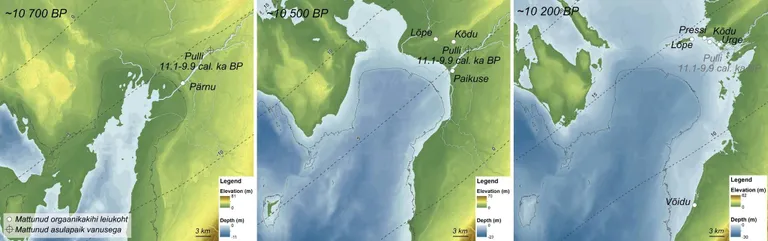Pärnu lahe piirkonna paleogeograafiline rekonstruktsioon 10 700-10 200 a.t.