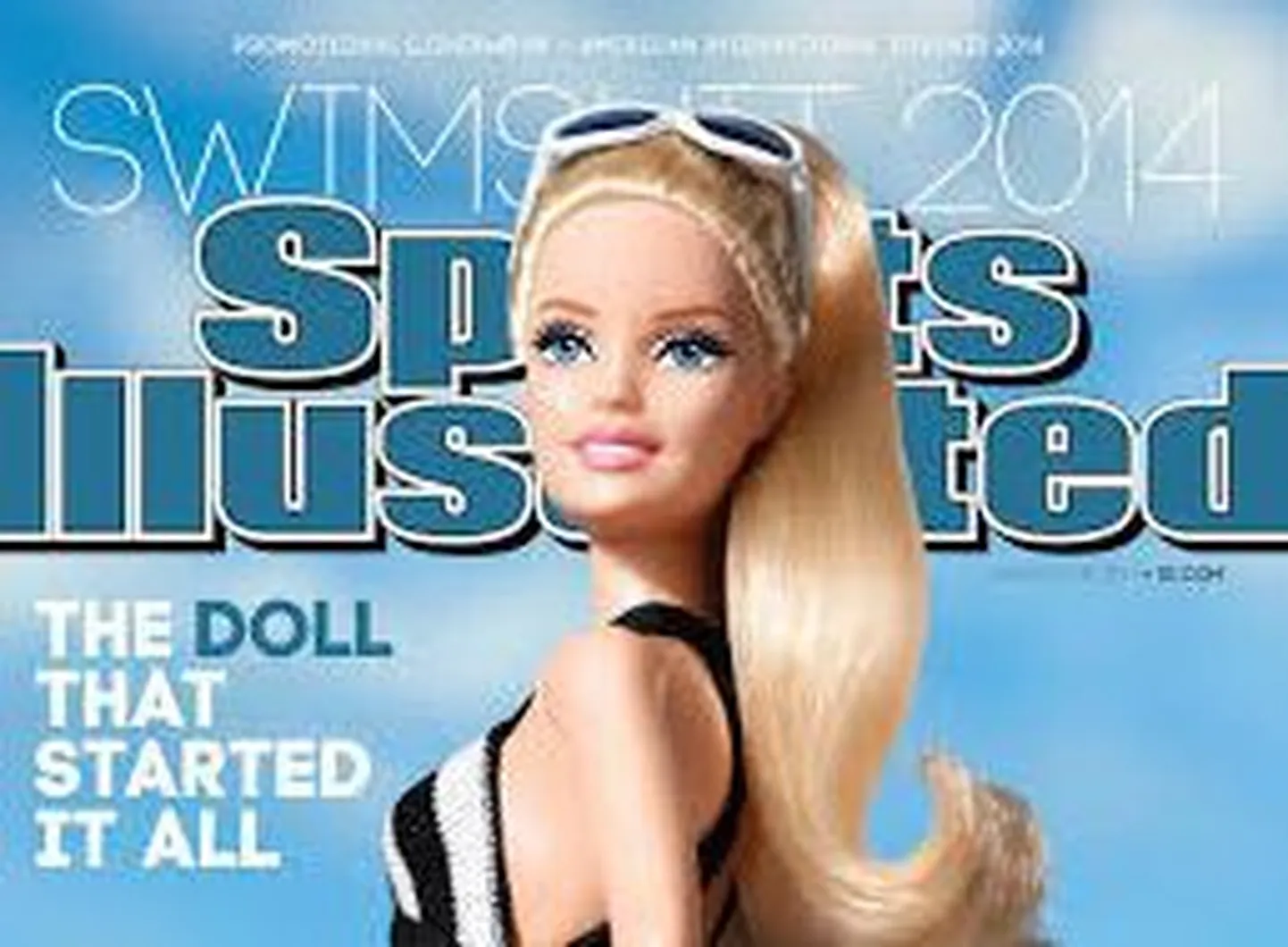 Barbie väljaande Sports Illustrated esikaanel