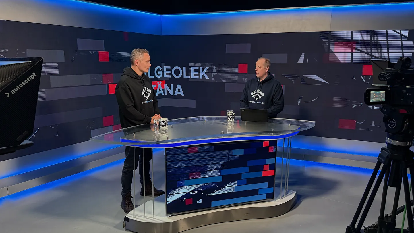 Otsesaade "Julgeolek täna" Postimees TV stuudios, 19.03.2025. Julgeolekueksperdid Meelis Oidsalu ja Erkki Koort.