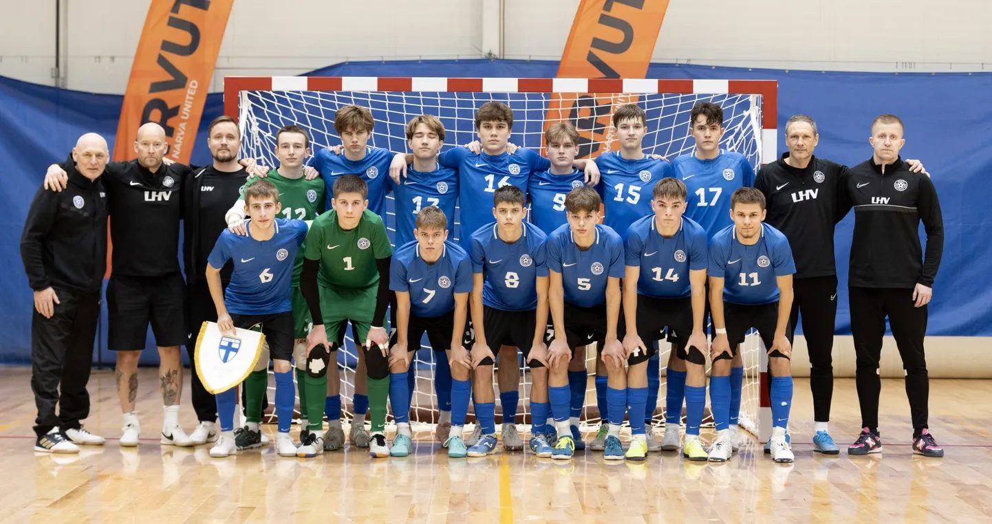 Более половины состава молодежной сборной Эстонии по мини-футболу U19 составляют футболисты из Ида-Вирумаа.