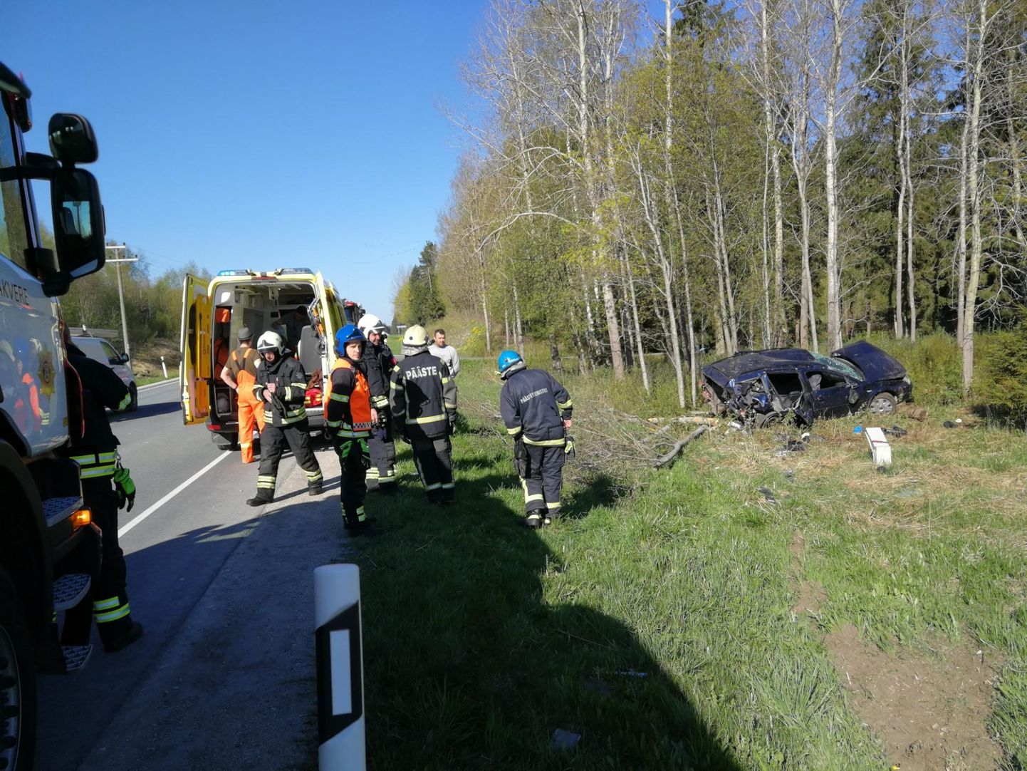Rakvere-Tapa teel sai täna hommikul liiklusõnnetuses kannatada kolm inimest.