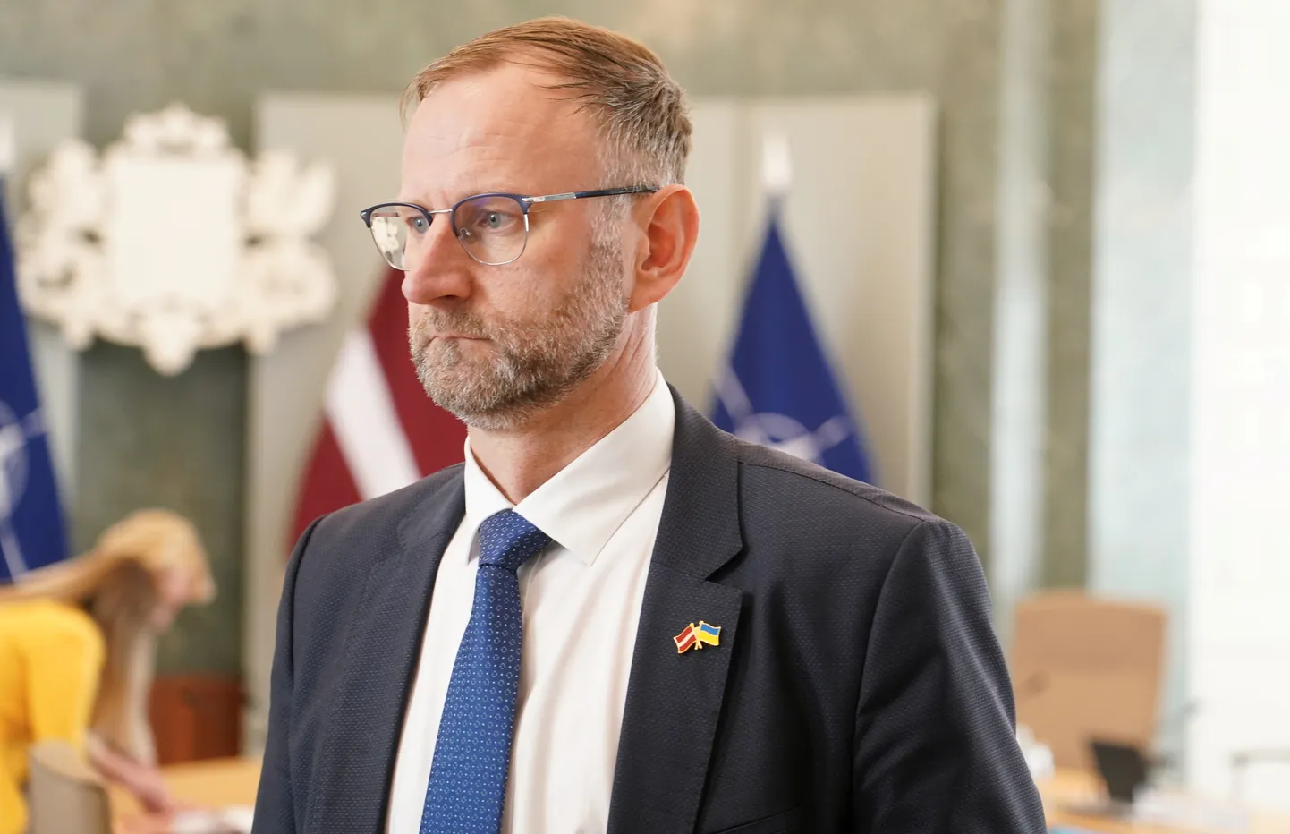 Satiksmes ministrs Atis Švinka piedalās Ministru kabineta sēdē.