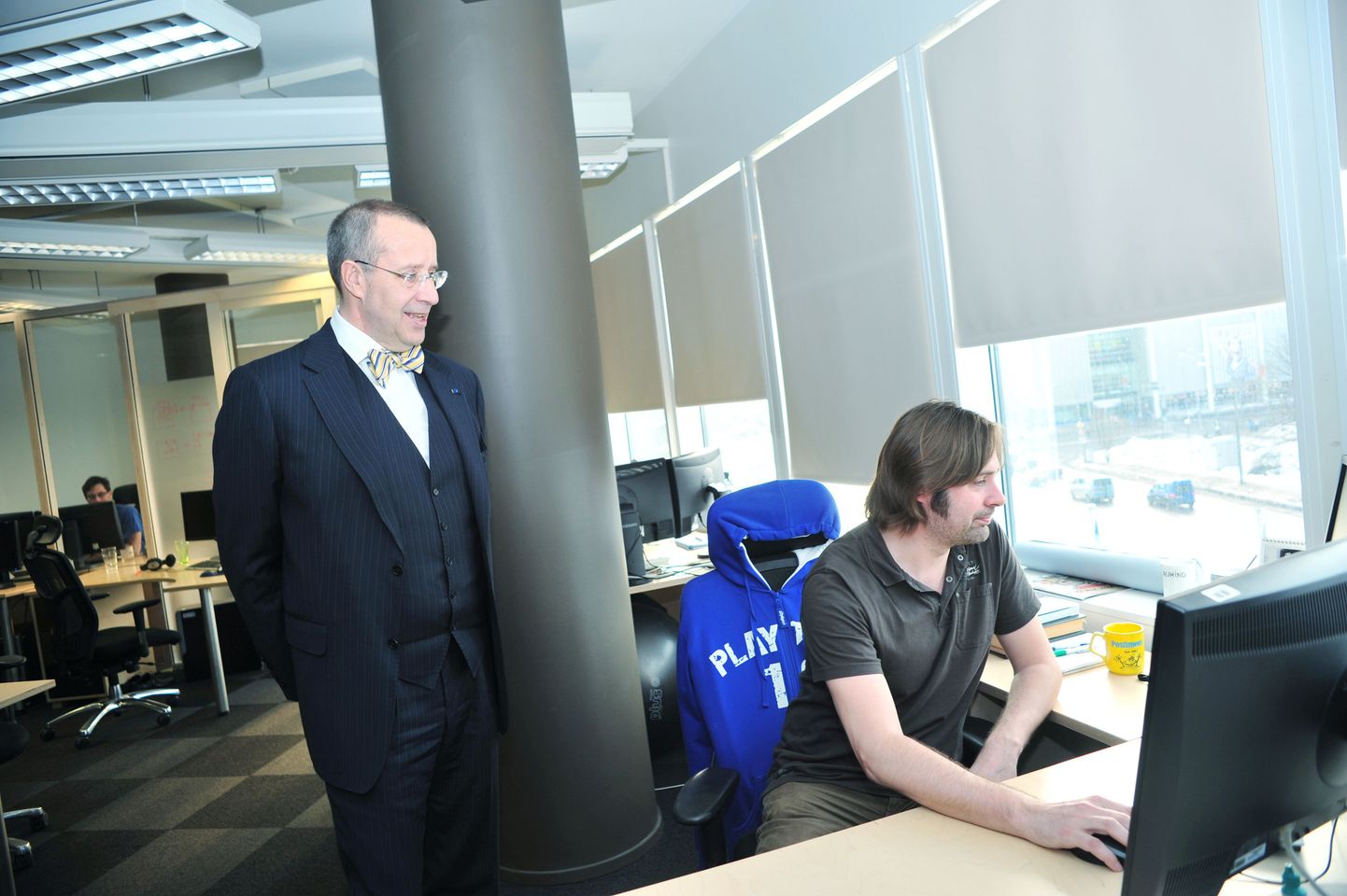 Märtsis külastas Tartu ühte suurimat tööandjat - tarkvaraarendusfirmat Playtech - president Toomas Hendrik Ilves.