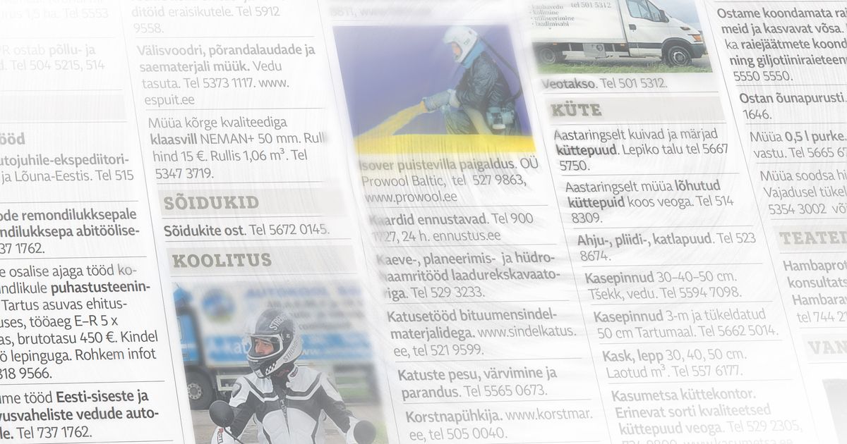 Kuulutused, 13. märts