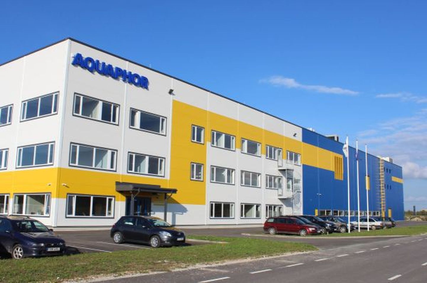 Üks tähtsamaid Narva logistika- ja tööstusparki seni tehtud investeeringuid: Aquaphori veefiltrite tehas.