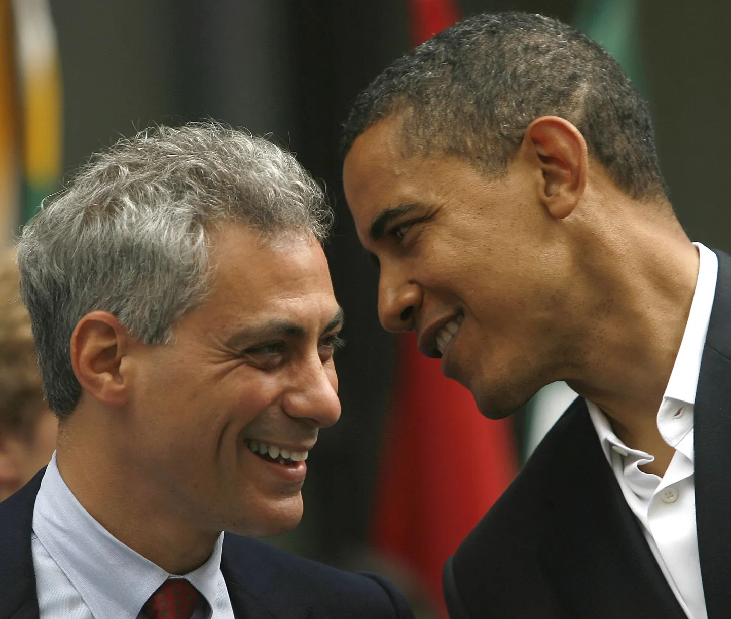 Barack Obama (paremal) ja Rahm Emanuel.