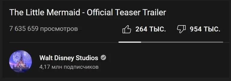 Скриншот из нового тизера "Русалочка"