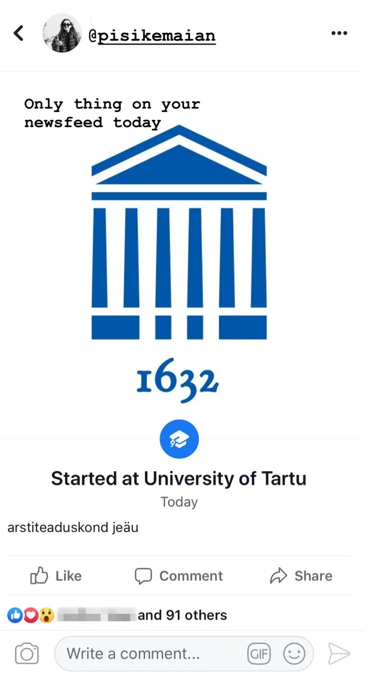 Maian läheb õppima Tartu ülikooli.