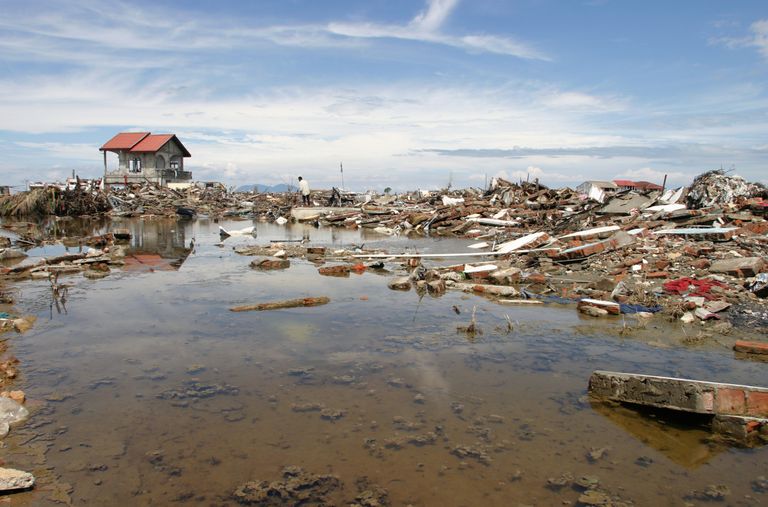Indoneesia Banda Aceh pärast 26. detsembri 2004 maavärinat ja tsunamit.