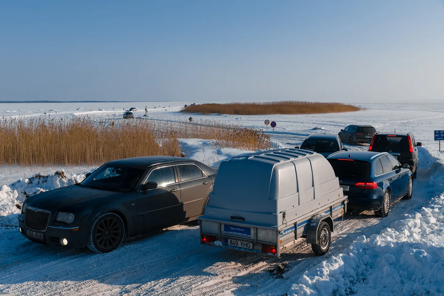 Jäätee Rohukülast Sviby sadamasse.
