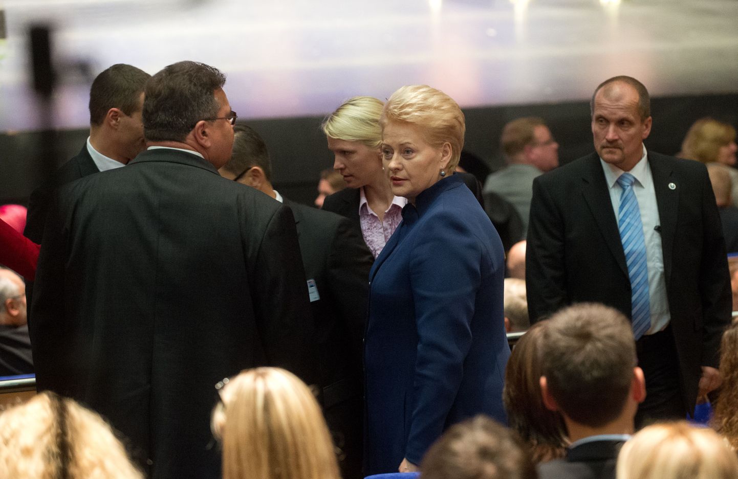 Leedu president Dalia Grybauskaite (keskel).