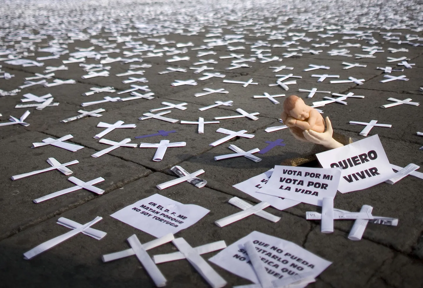 Protestiaktsioon abortide seadustamise vastu.