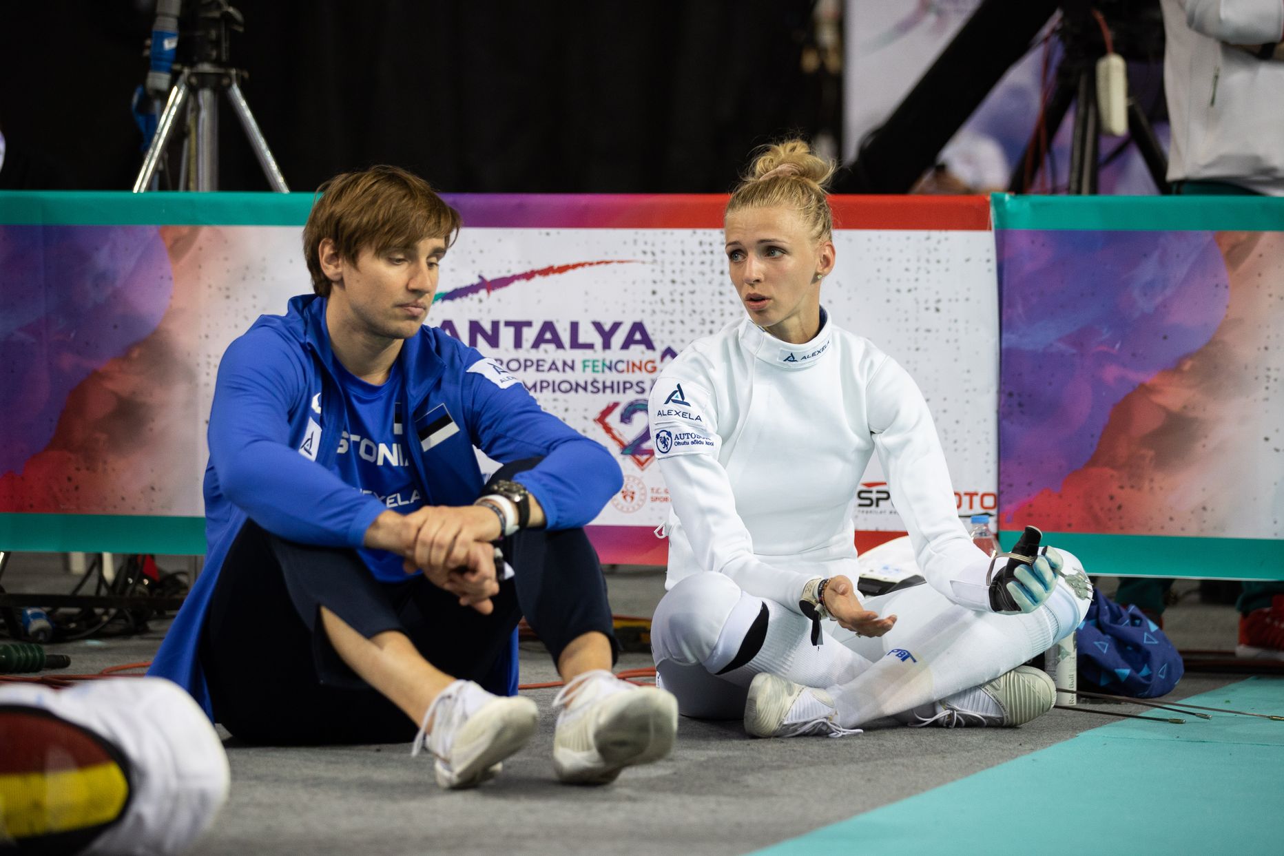 Katrina Lehis ja tema treener Nikolai Novosjolov.