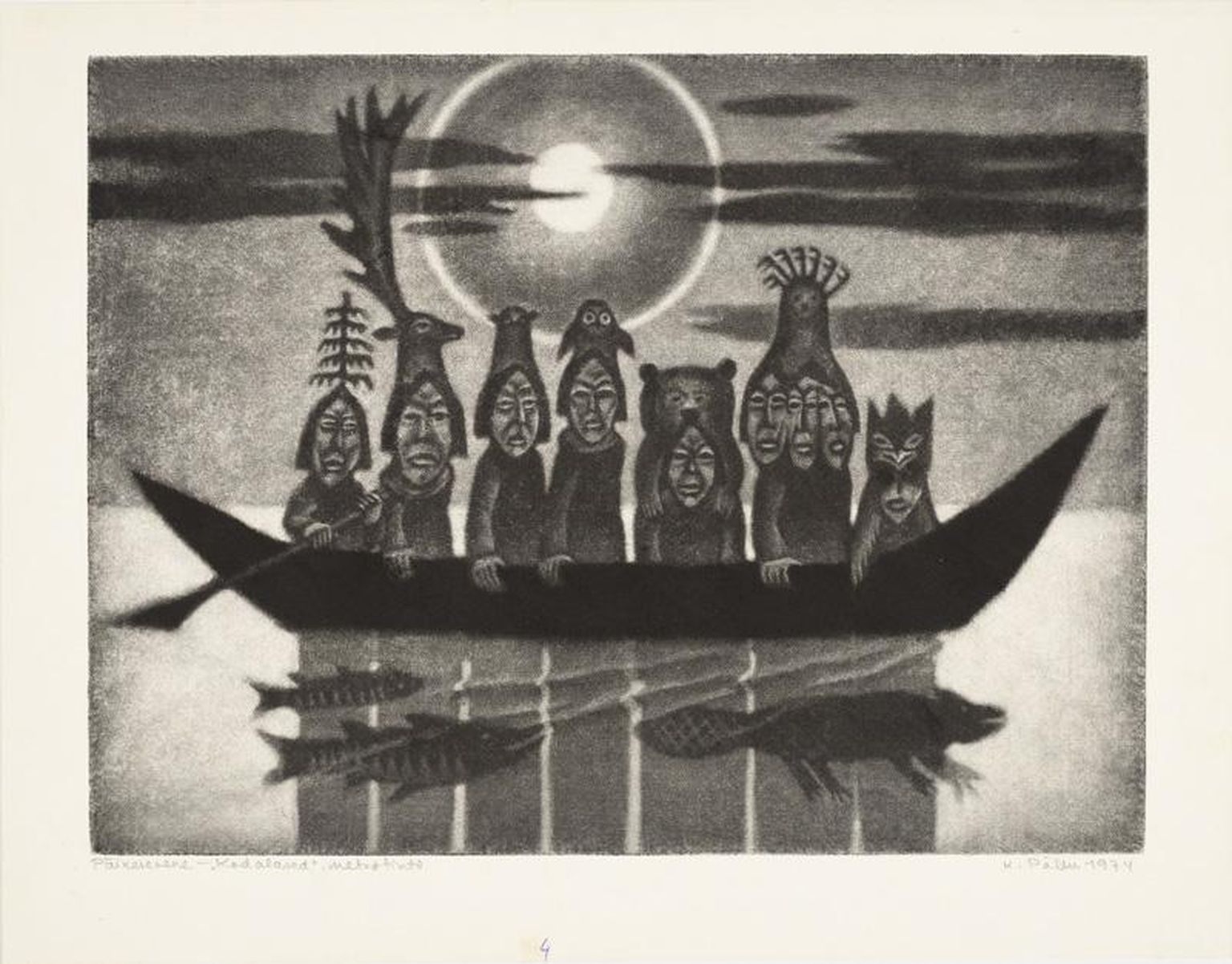 Kaljo Põllu „Päikesevene“ (1974) sarjast „Kodalased“, Eesti Kunstimuuseum.