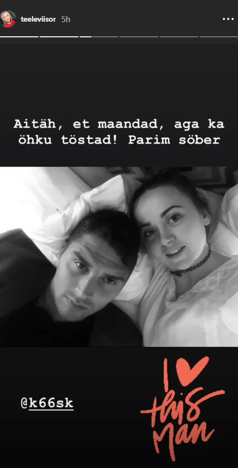 Kuvatõmmis Instagram Story'st.