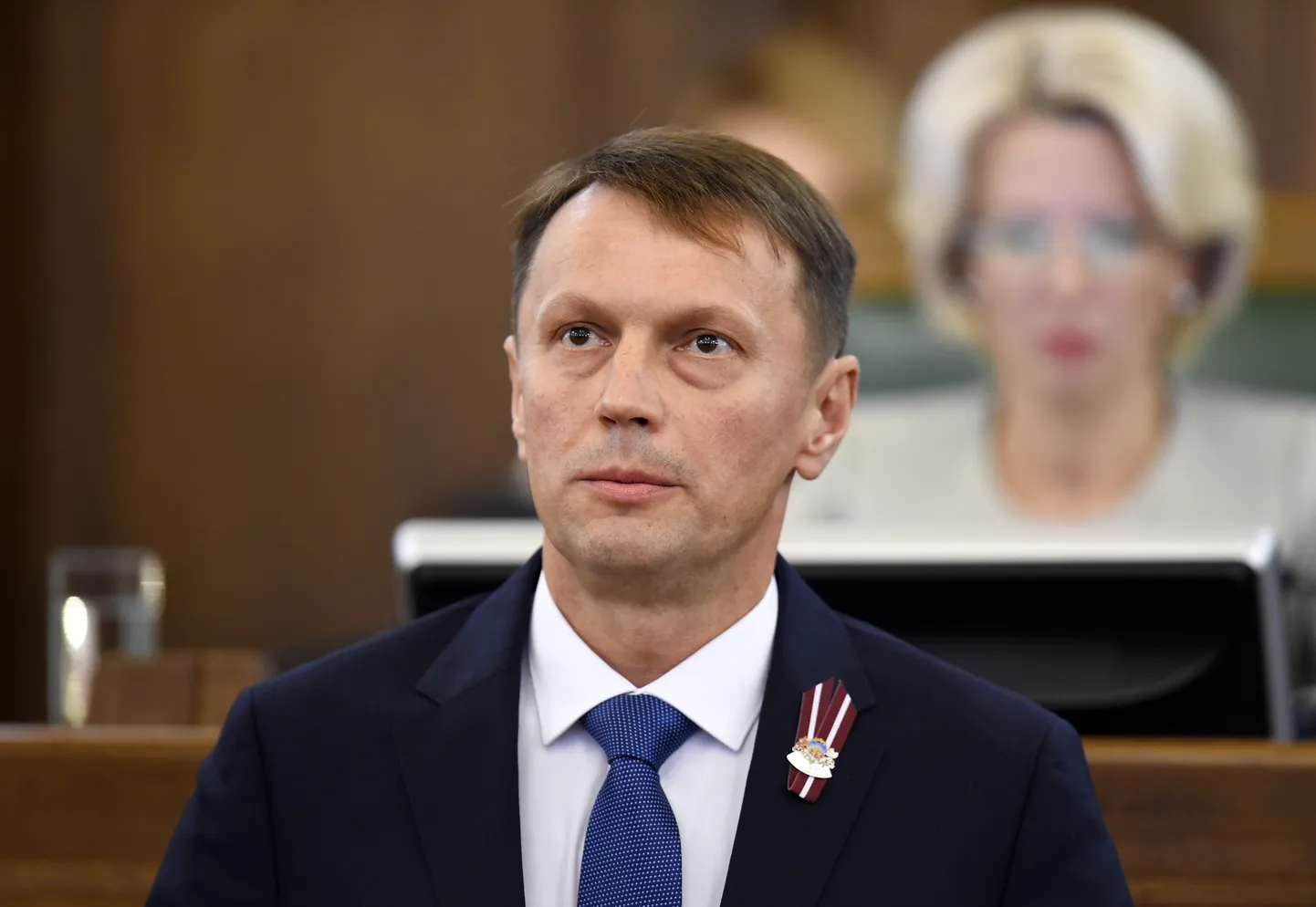 "Saskaņas" frakcijas priekšsēdētāja biedrs Valērijs Agešins