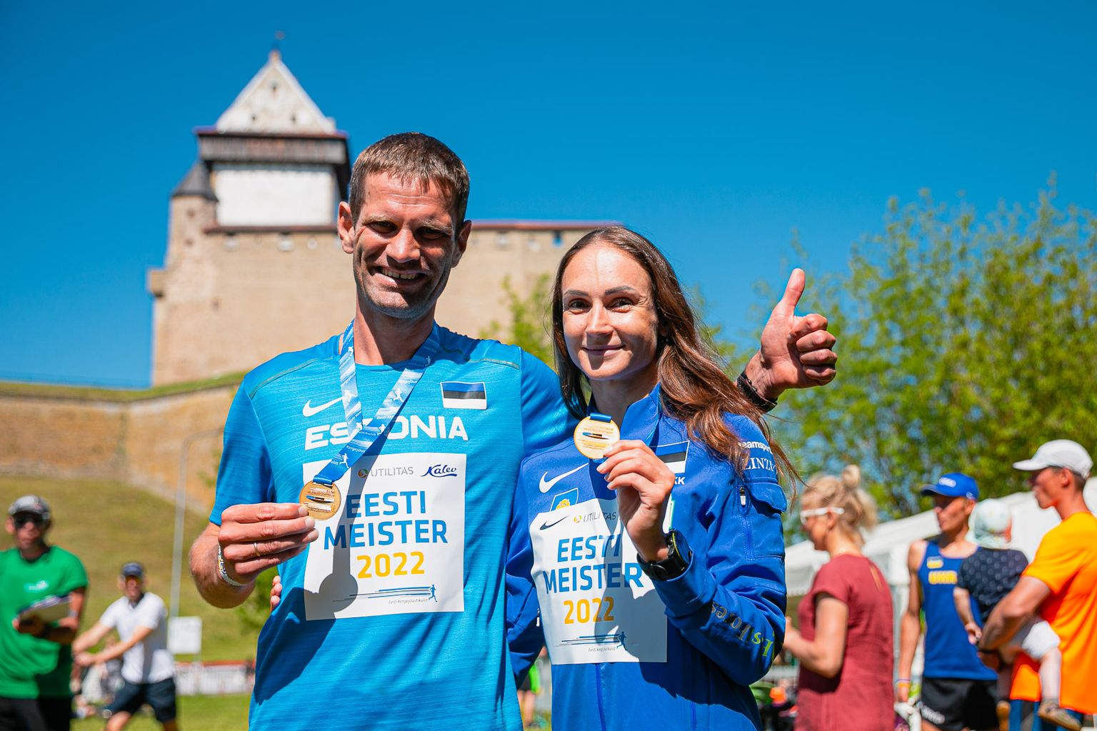 Poolmaratoni Eesti meistrid: Tiidrek Nurme ja Kaisa Kukk