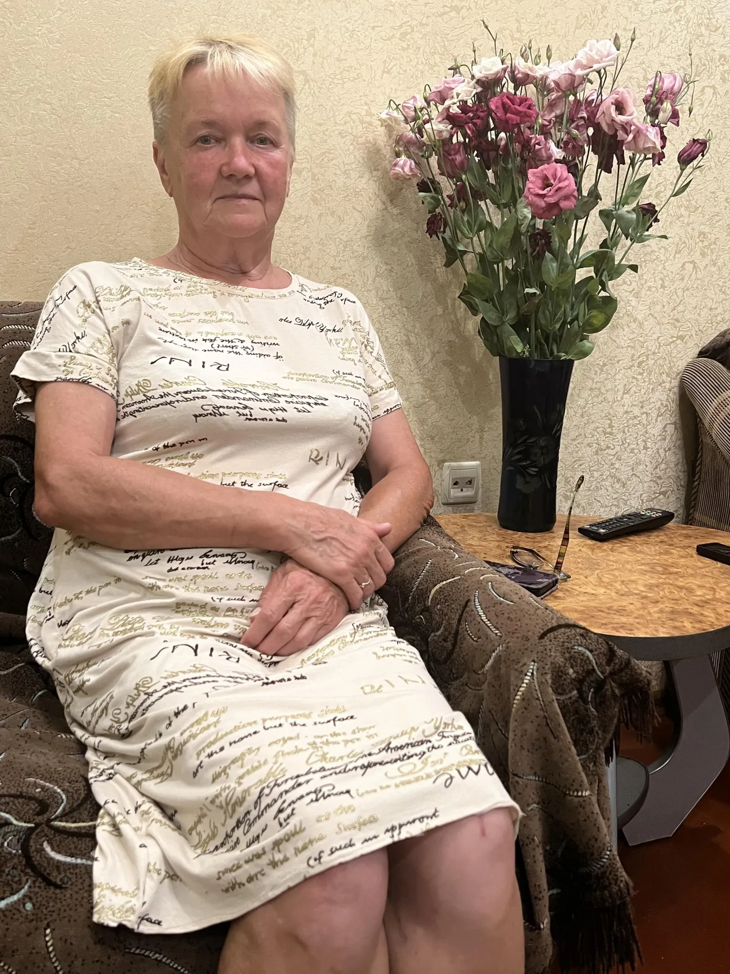 Ольга, дочь партизан из эстонии и Украины, у себя дома в Харьковской области.