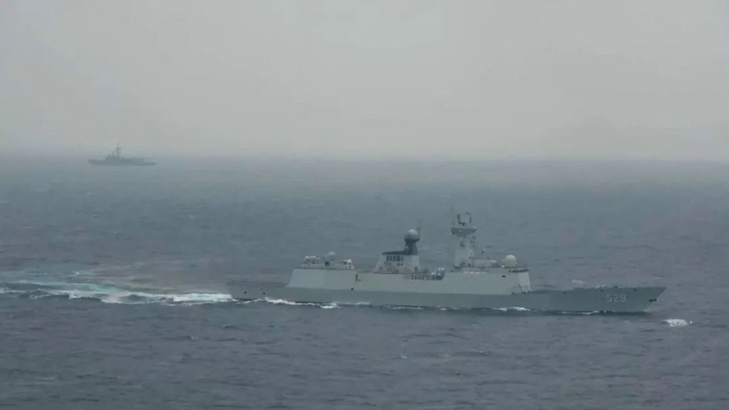 Hiina mereväe alus Taiwani lähistel õppusel Joint Sword.
