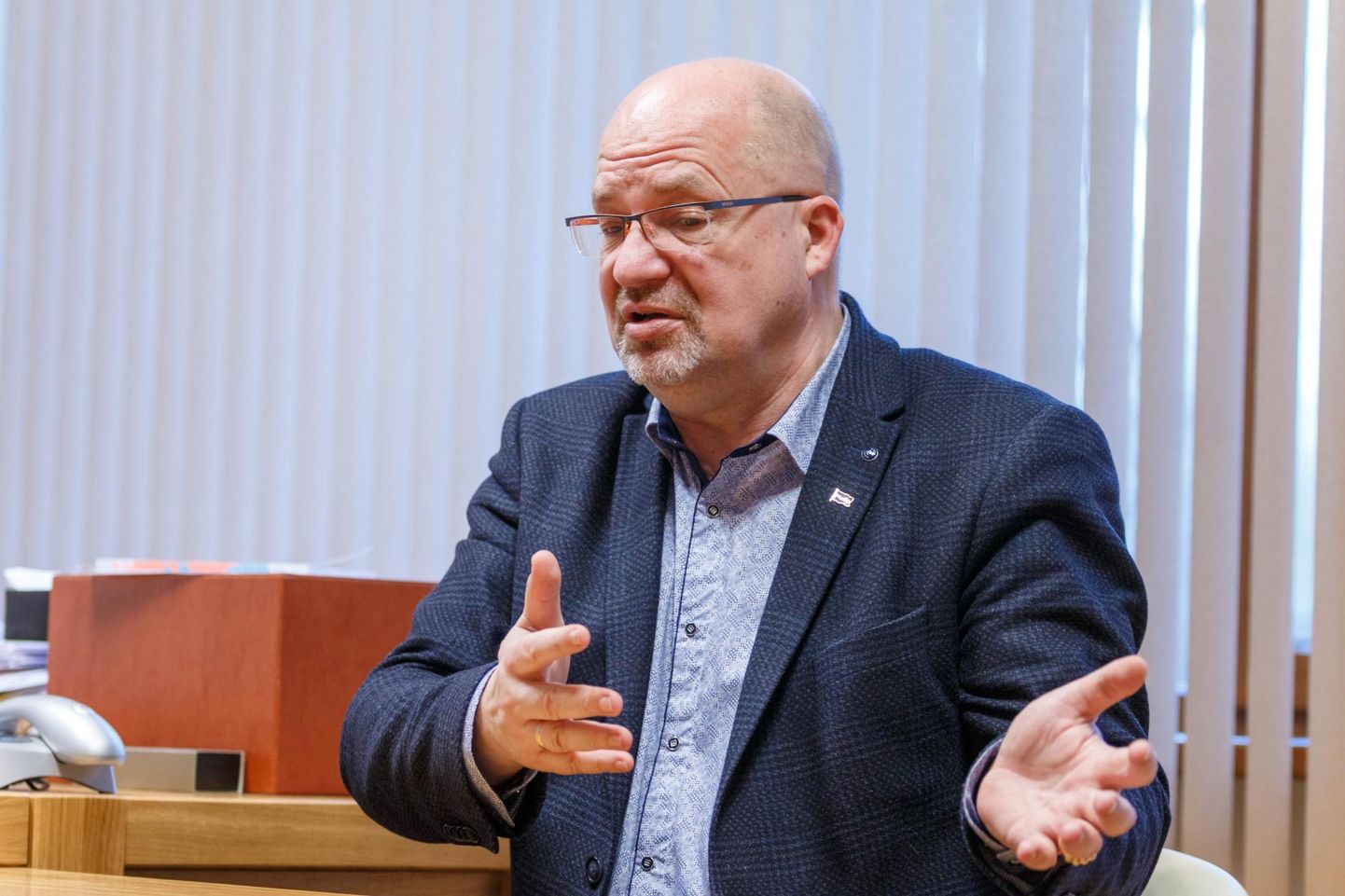 Valka kihelkonnaduuma esimees (linnapea) Vents Armands Krauklis.