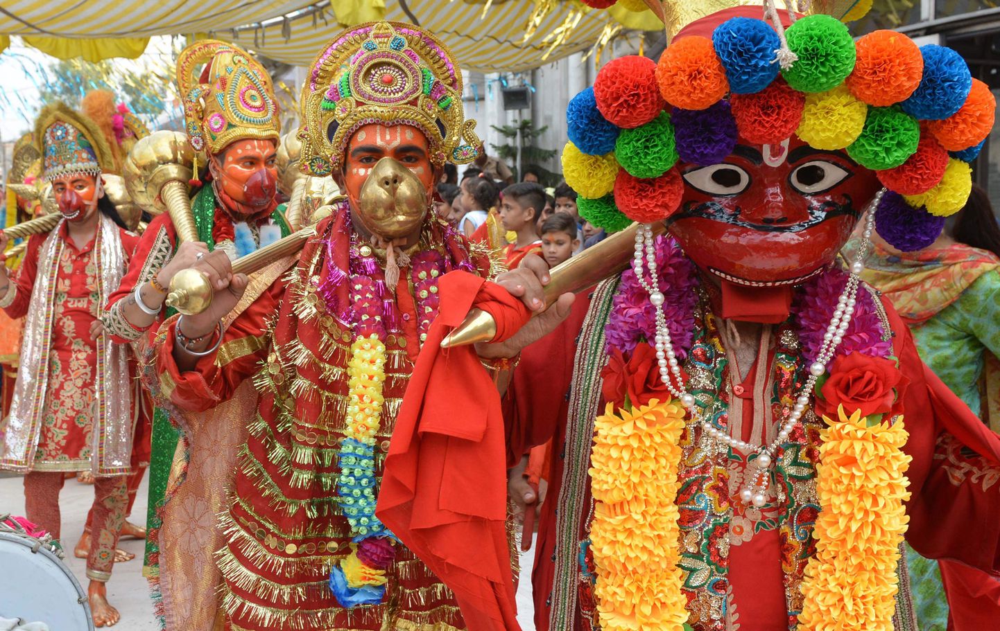 Hindude tähistavad religioosset püha.