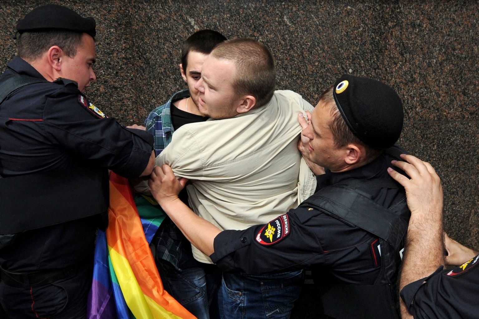 Москва. Задержание ЛГБТ-активиста. Фото иллюстративное.