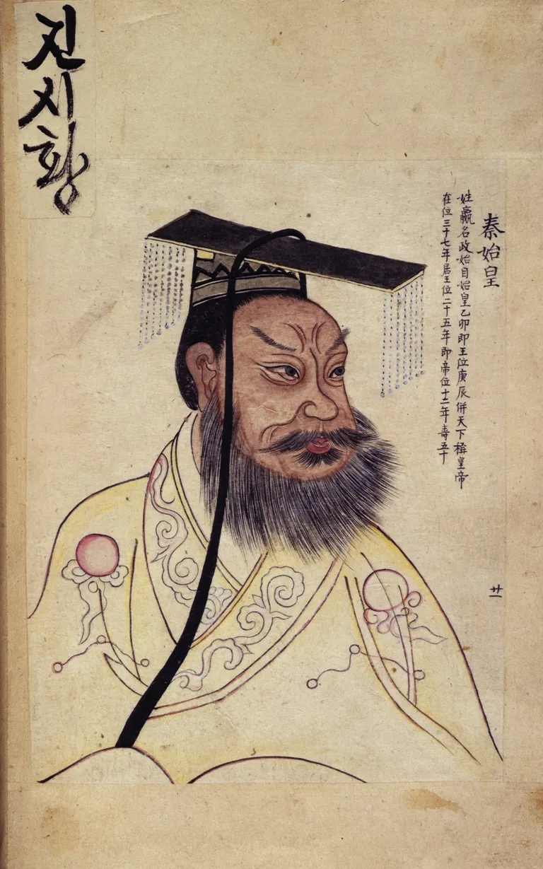 19. sajandi joonistus Hiina esimesest keisrist Qin Shi Huangdist