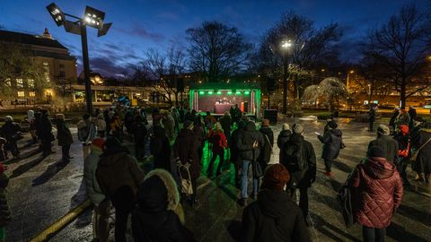 GALERII ⟩ Tammsaare pargis toimus eesti kirjanduse disko