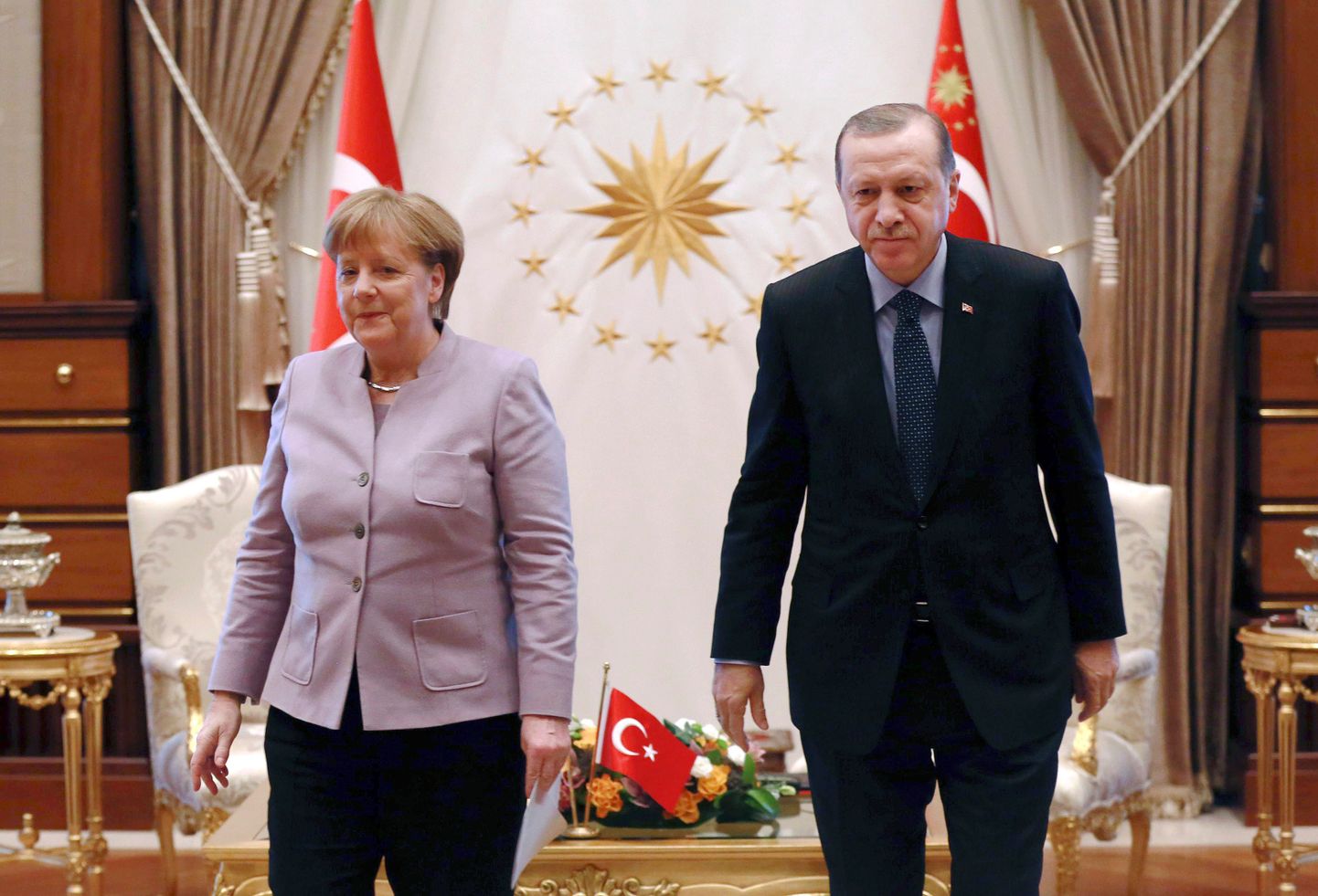 Saksamaa kantsler Angela Merkel ja Türgi president Recep Tayyip Erdoğan