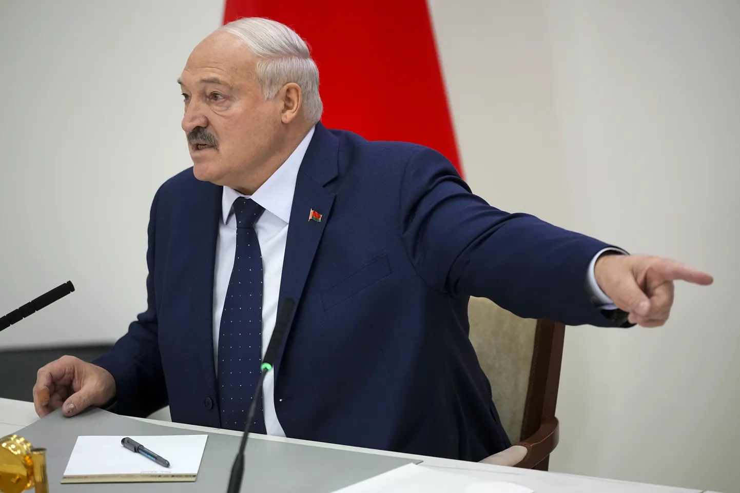 Valgevene režiimi juht Aljaksandr Lukašenka.