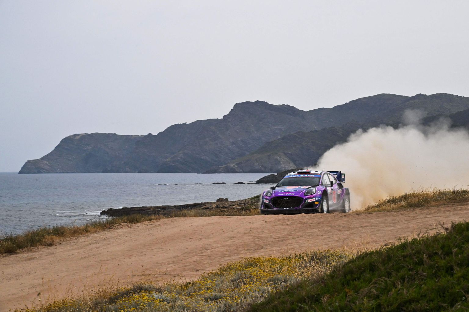 Pierre-Louis Loubet' juhitud Ford Puma Rally1-auto eelmisel aastal Sardiinia rallil.