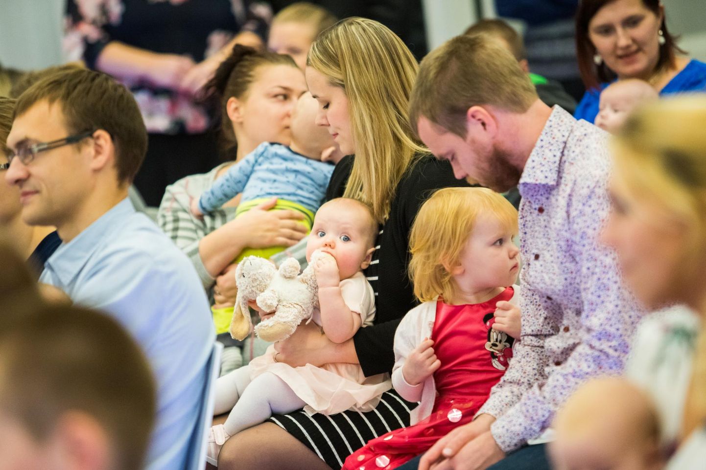 Palju rõõmu: Rakvere linnavalitsuse valges saalis peetakse emade- ja isadepäeval beebide lusikapidu.
 