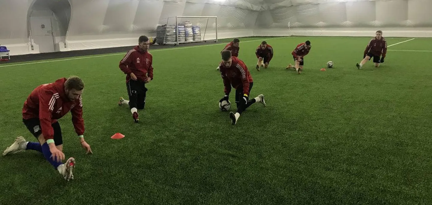 FC Alliance valmistus algavaks hooajaks Haapsalu jalgpallihallis.