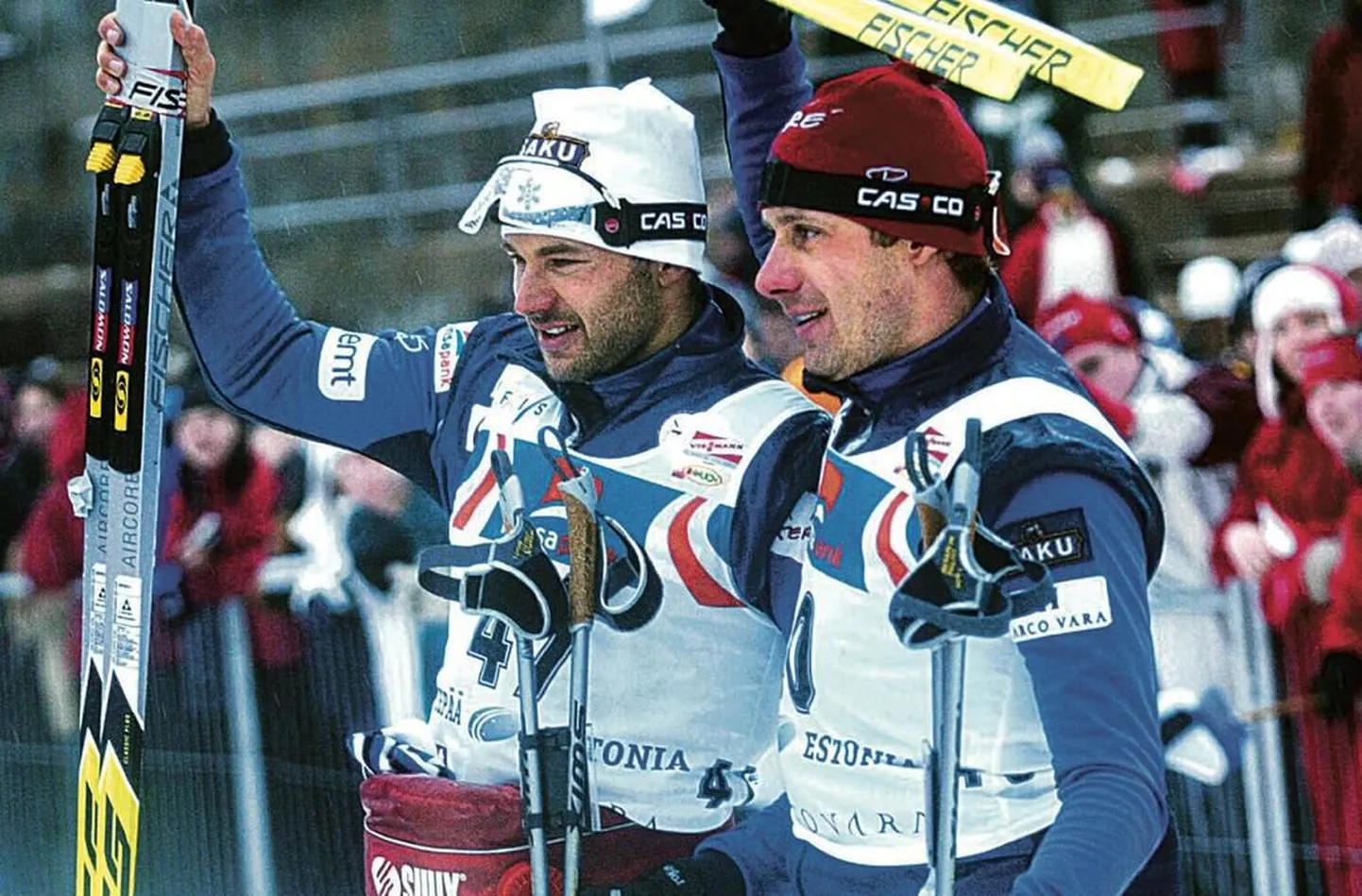 Eesti suusaässad Andrus Veerpalu ja Jaak Mae.