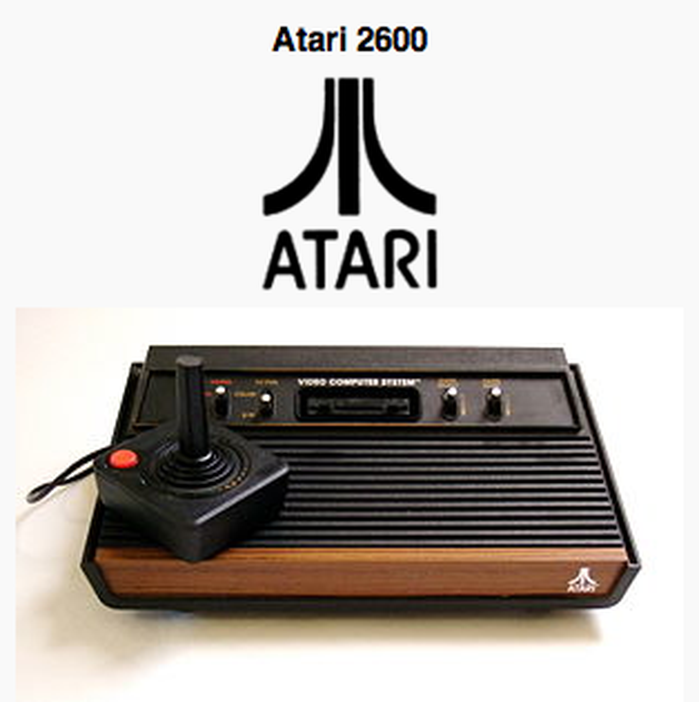Atari 2600 mängukonsool.