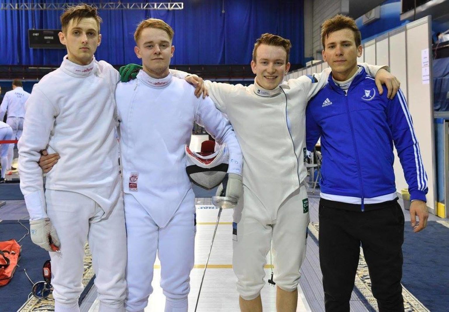 Vasakult: Peeter Turnau, Ruslan Eskov, Eduard Lebedev, Klim Gusarov.