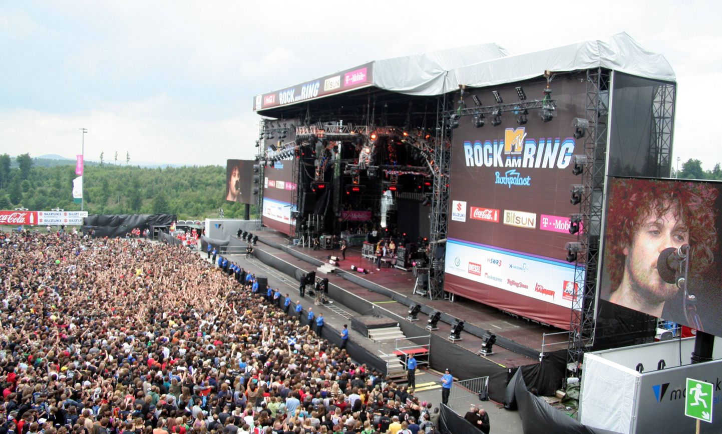Saksa muusikafestival Rock am Ring. Foto on illustratiivne.