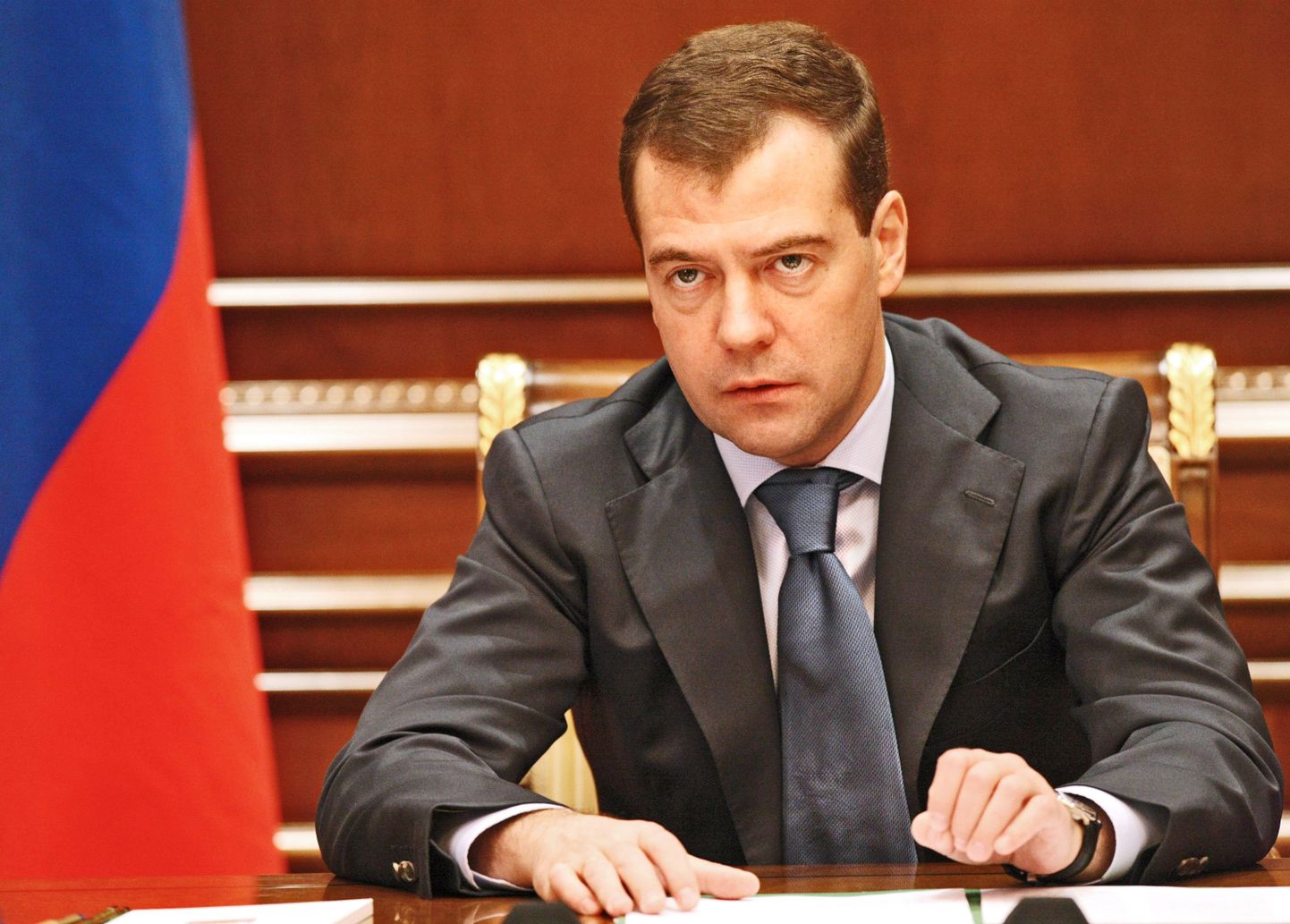 Venemaa president Dmitri Medvedev täna Moskvas.