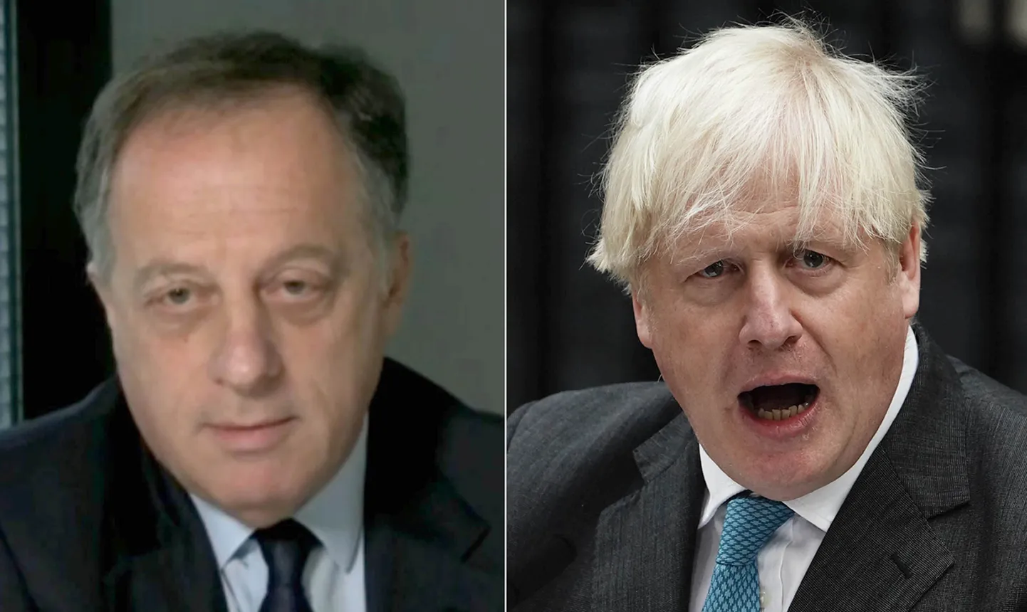 BBC endine esimees Richard Sharp (vasakul) ja endine Briti peaminister Boris Johnson